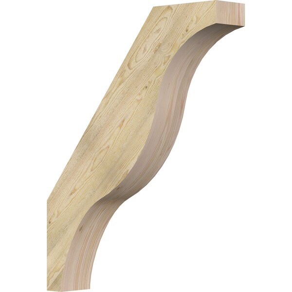 Ekena Millwork 6"W x 32"D x 40"H Funston Rough Sawn Knee Brace, Douglas Fir BRC06X32X40FST00RDF - main